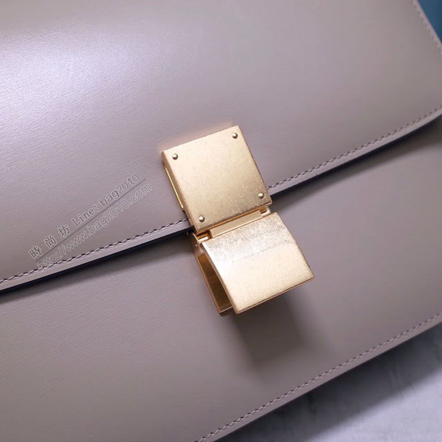 Celine女包 賽琳全新升級手搓紋系列 Celine box豆腐包 Celine單肩斜挎女包 78008  slyd2003